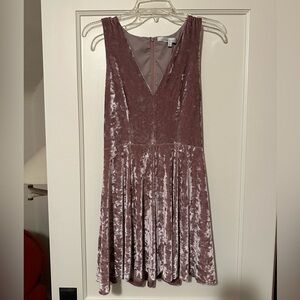 Perfect condition for love and lemons pink suede dress